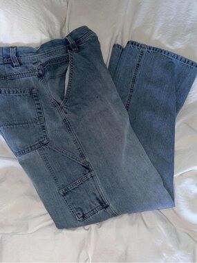 Classic Light Wash Blue Carpenter Jeans